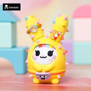 Tokidoki Cactus Bunnies Series 1 Cactus Cutie Yellow 2.75” Tall and Box and Card